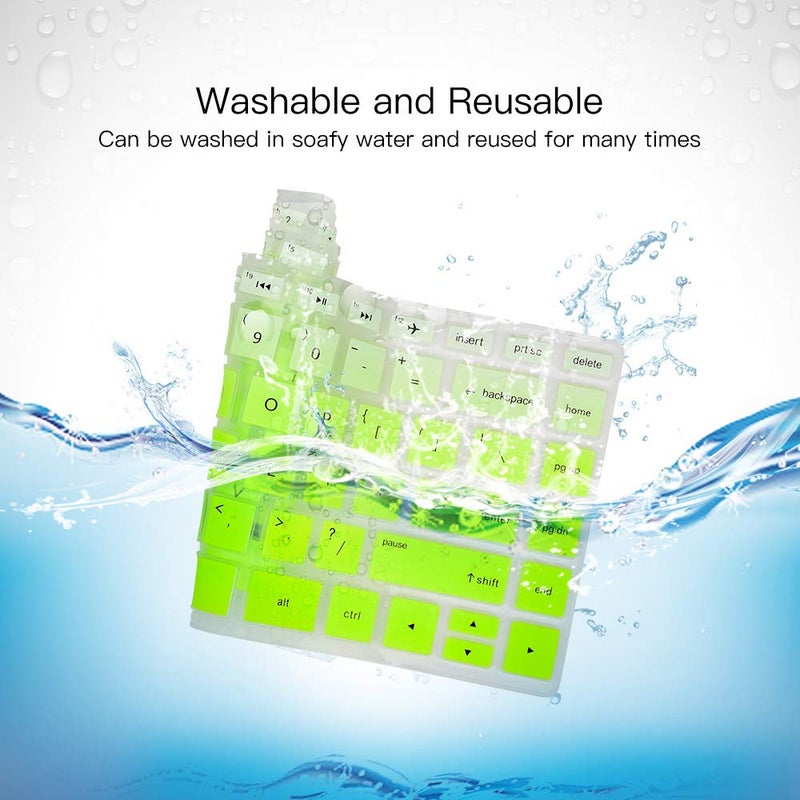 imComor Keyboard Cover for HP Laptop 14/HP Pavilion 14-dq 14-cf/fq 14t-dq300/dq200 14-dq0052dx 14-dq5043cl 14-dq2078wm 14-dq0055dx 14-dq0002dx 14-dq1040wm 14-dq0057nr 14-dq2053cl dq1059wm dq1035cl Skin, Green - Image 5